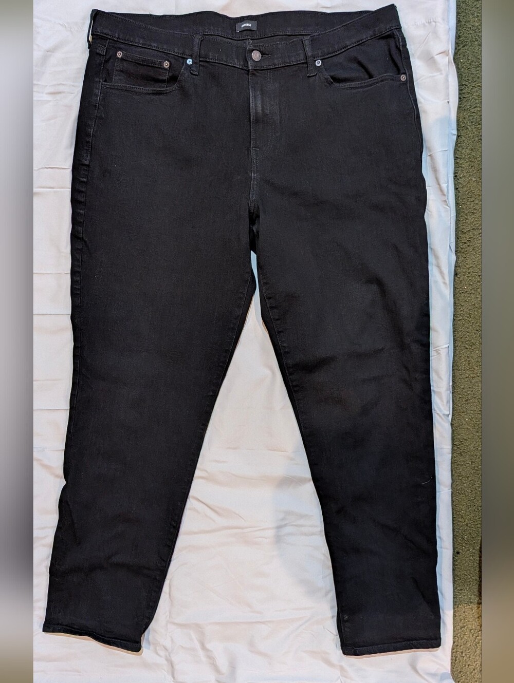 Express Black Hyper Stretch Slim Men's Jeans
